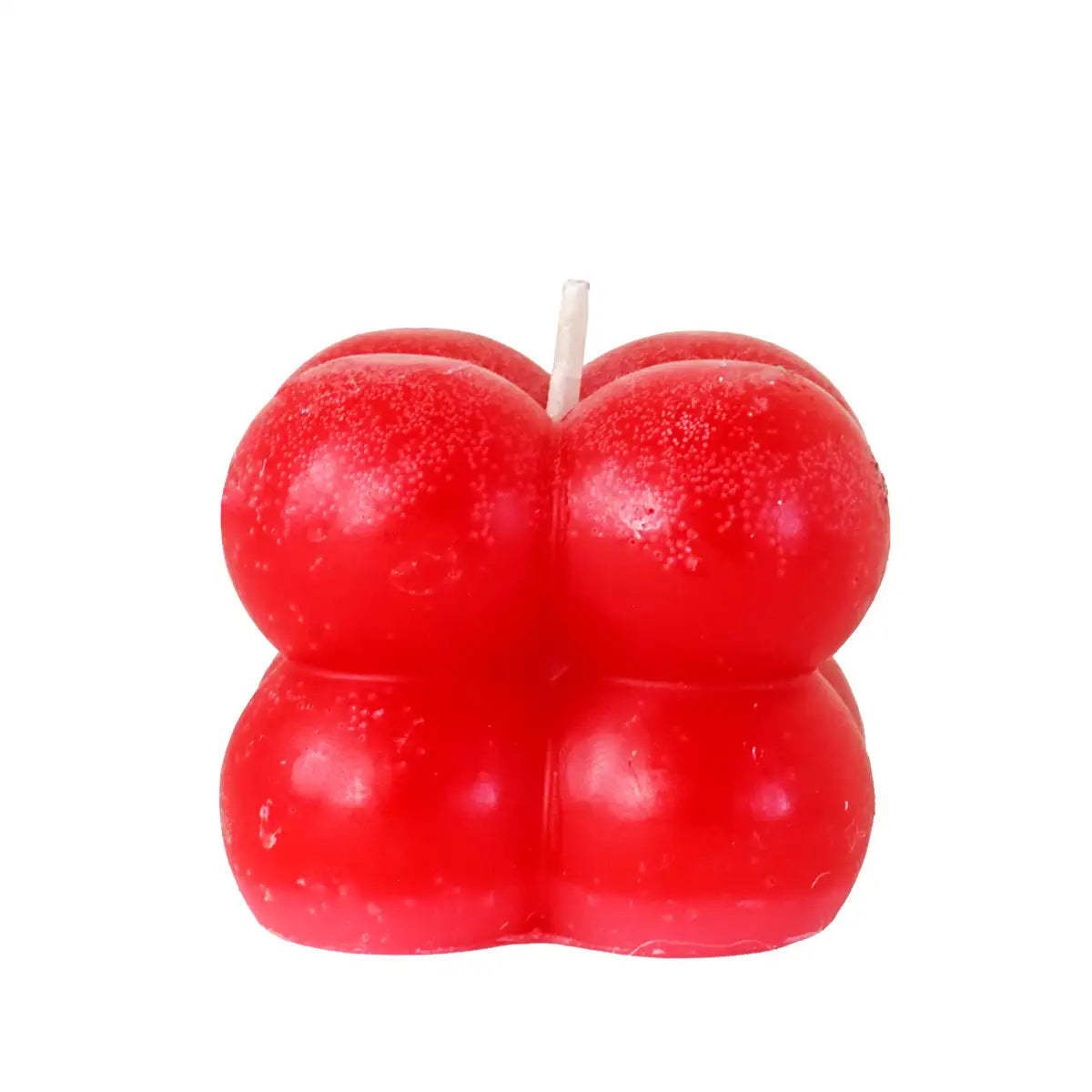 Bubble, Mini Vela Decorativa, Color Rojo