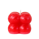 Bubble, Mini Vela Decorativa, Color Rojo