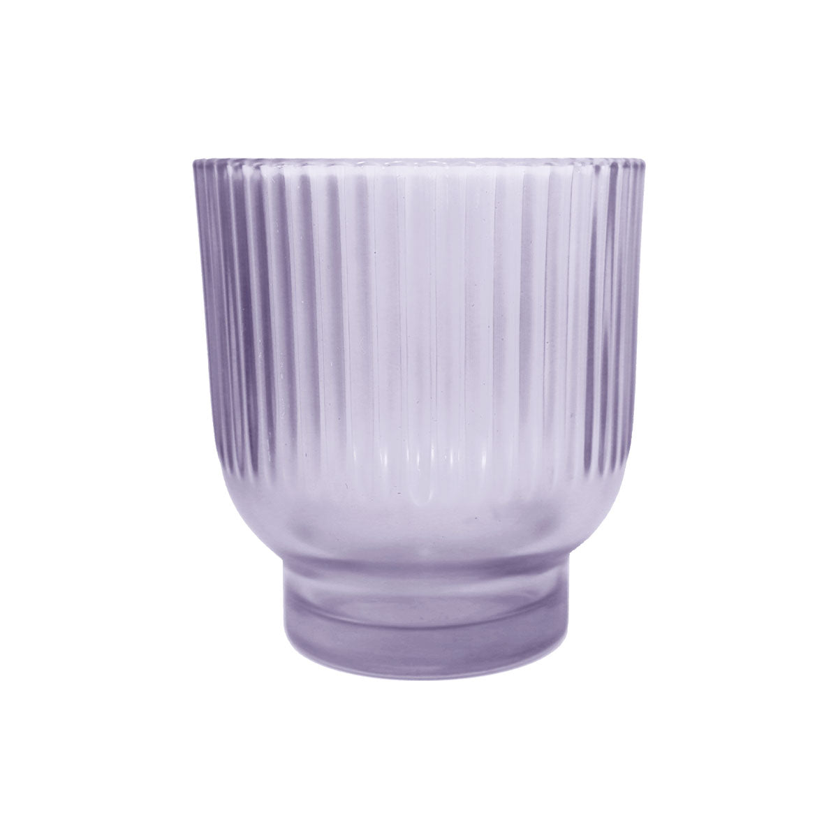 Portavelas de Cristal, Color Lila
