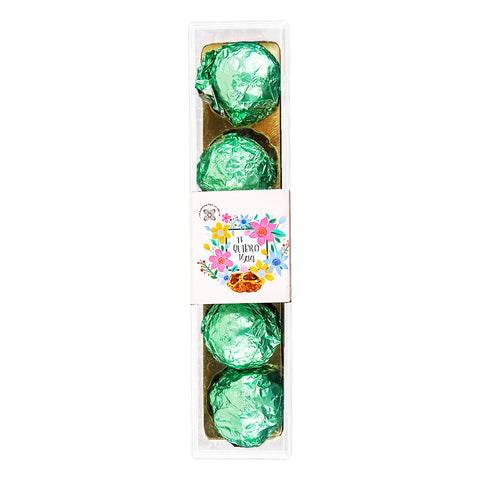 Chocolates Rellenos 5 pzas, color Verde, Día de las Madres