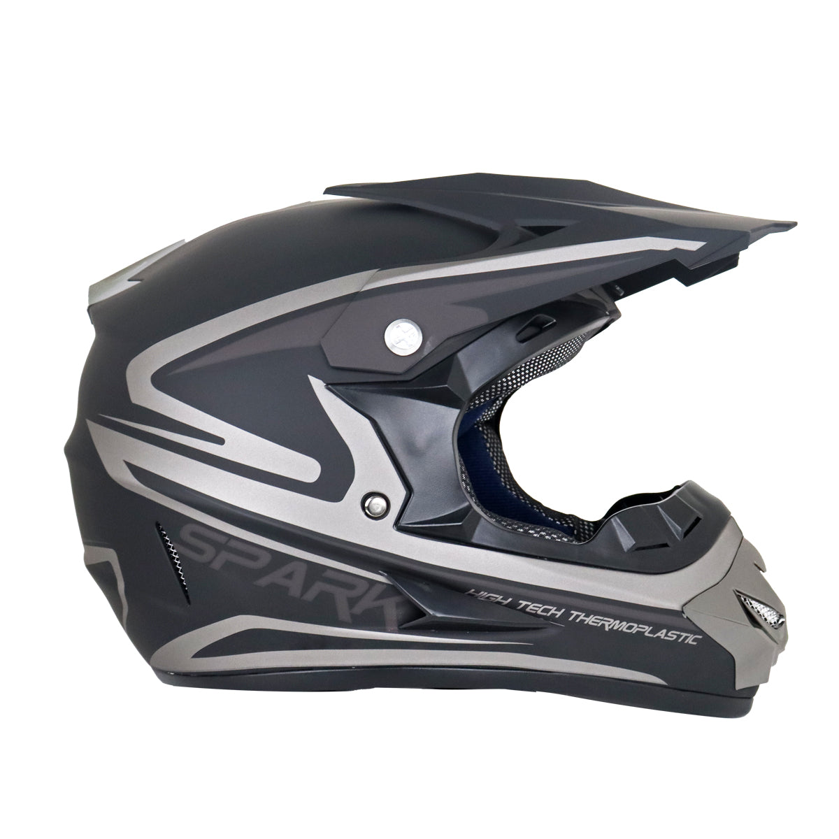 Casco color Negro para Motocicleta, Spark