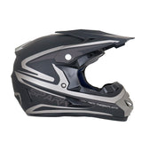 Casco color Negro con Gris para Motocicleta, Spark