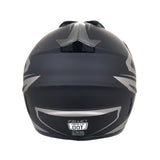 Casco color Negro con Gris para Motocicleta, Spark