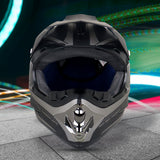 Casco color Negro con Gris para Motocicleta, Spark