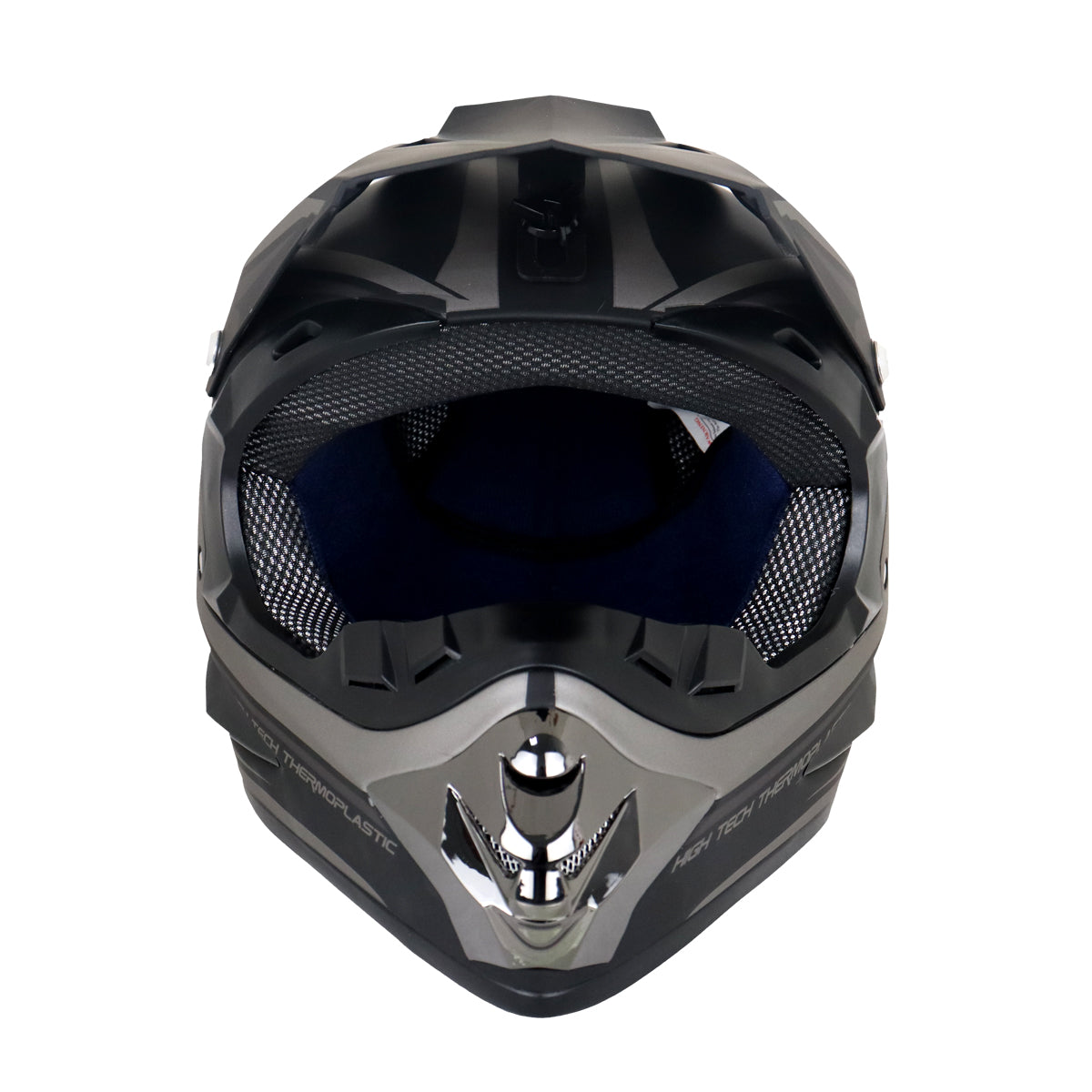 Casco color Negro con Gris para Motocicleta, Spark