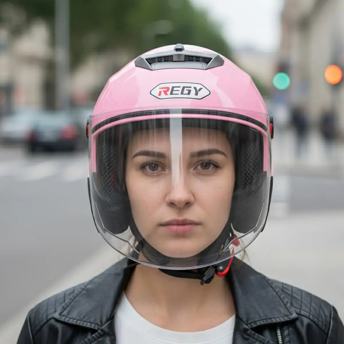 Casco para Motocicleta, Color Rosa