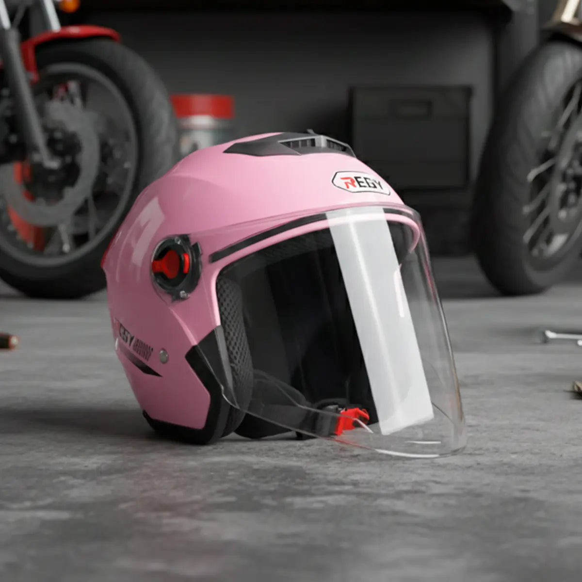 Casco para Motocicleta, Color Rosa