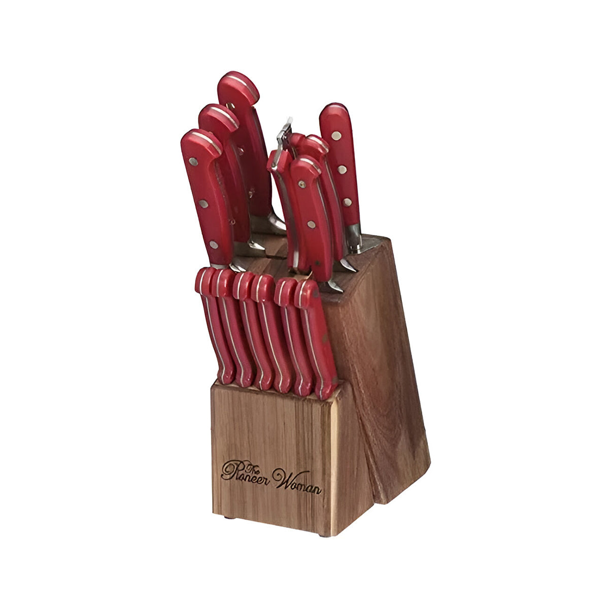 Set de 14 Cuchillos de Acero Inoxidable, color Rojo, The Pioneer Woman