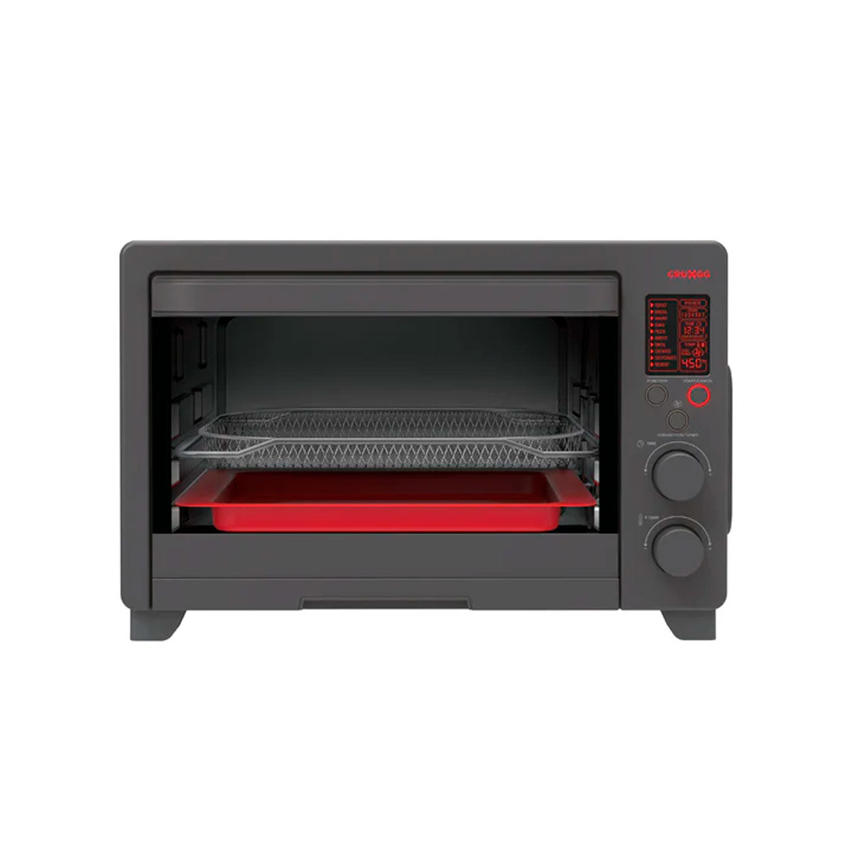 Horno Tostador Digital 10 en 1 de 6 Rebanadas, Cruxgg