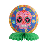 Decoración de Calavera color Naranja para Día de Muertos