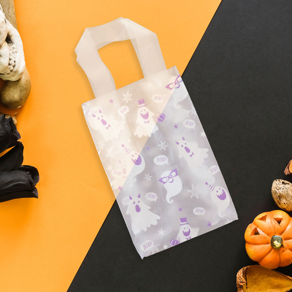 Bolsas de Plástico con Diseño de Fantasmas para Dulces