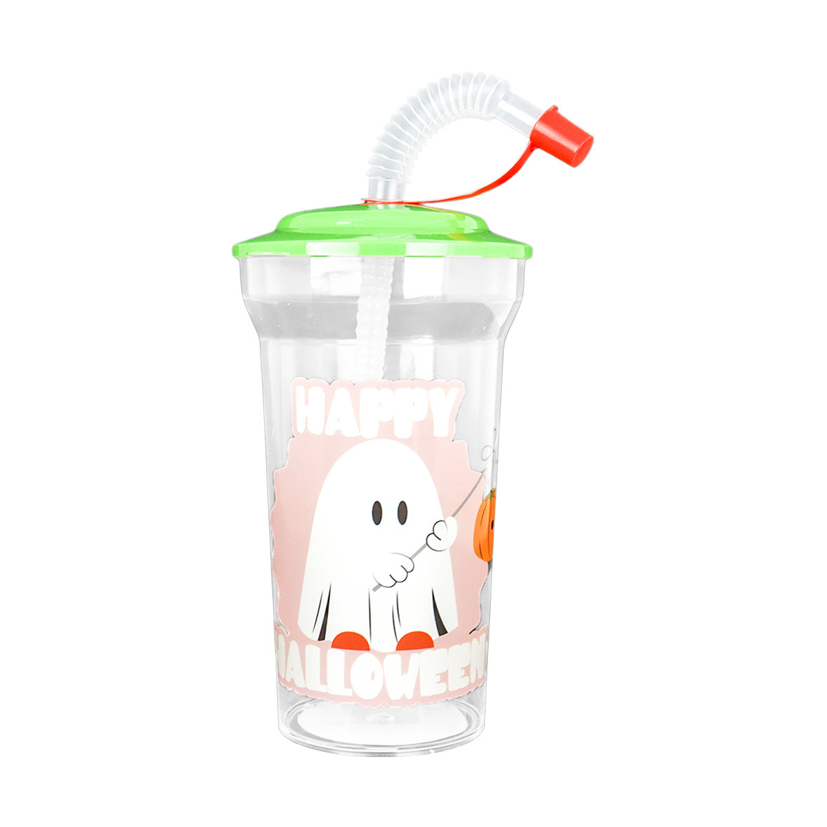 Vaso "Happy Halloween" con Popote