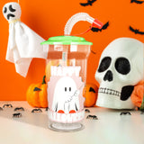 Vaso "Happy Halloween" con Popote