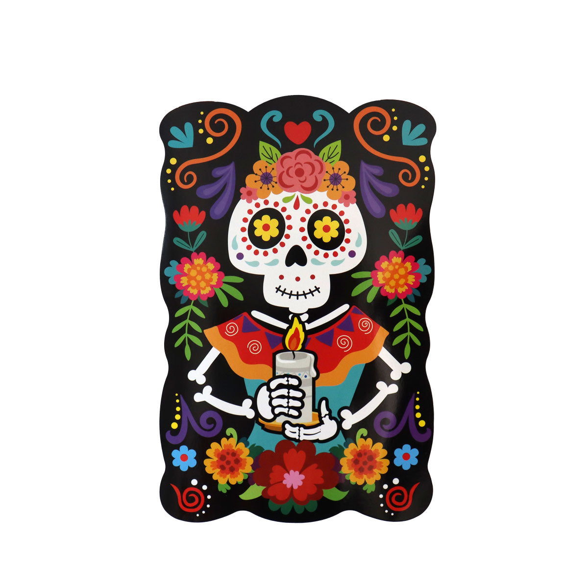 Decoración de Papel con Diseño de Catrina