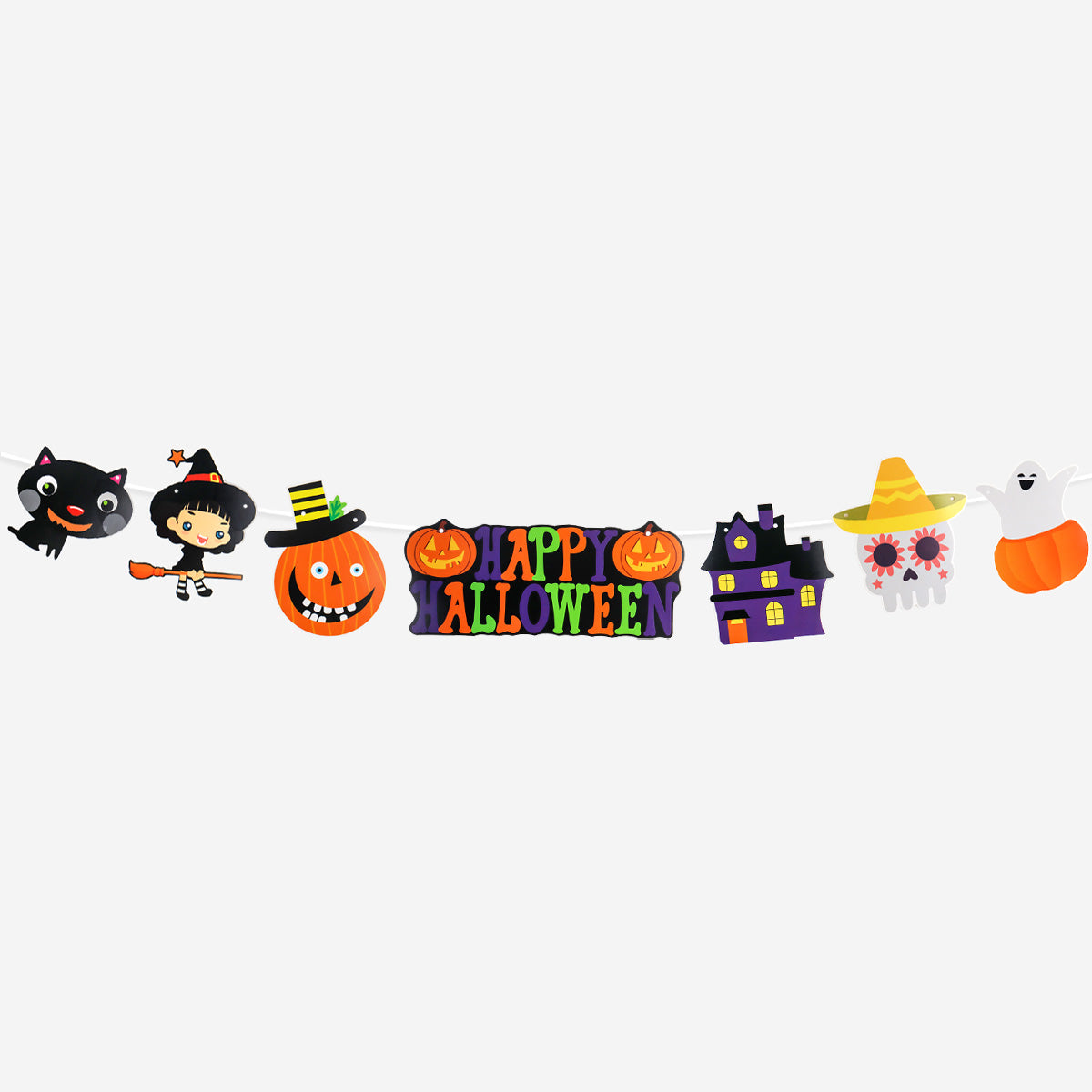 Banner Festivo de Halloween para Decoración