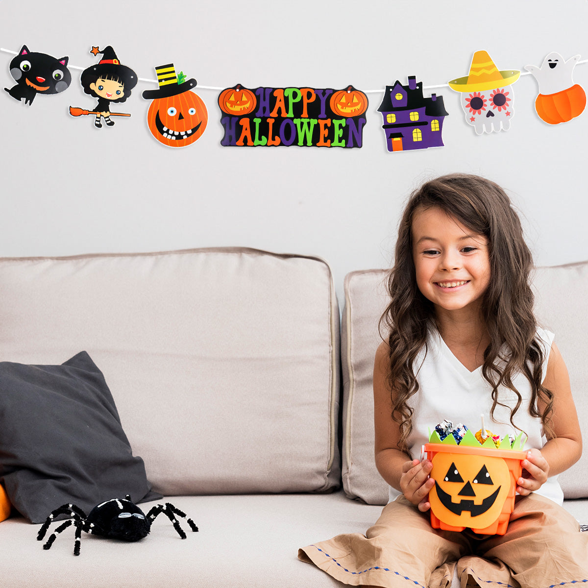 Banner Festivo de Halloween para Decoración