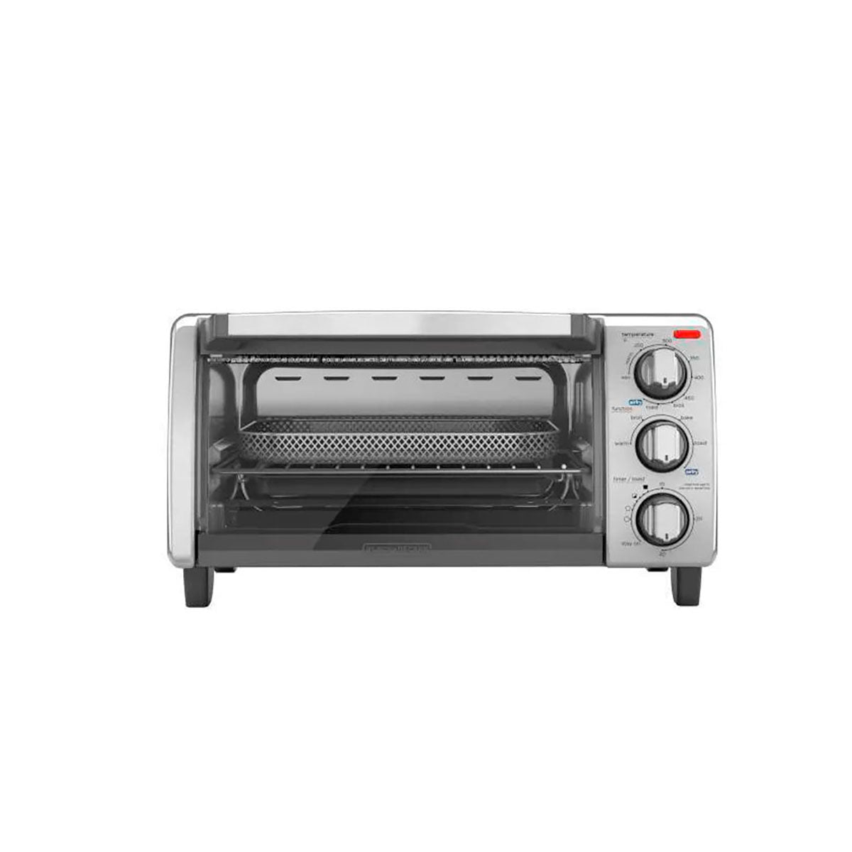 Horno Tostador para Freír al Aire, Black+Decker, Plateado TO1747SSG