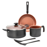 Batería de Cocina Tramontina, color Gris, 6pzas