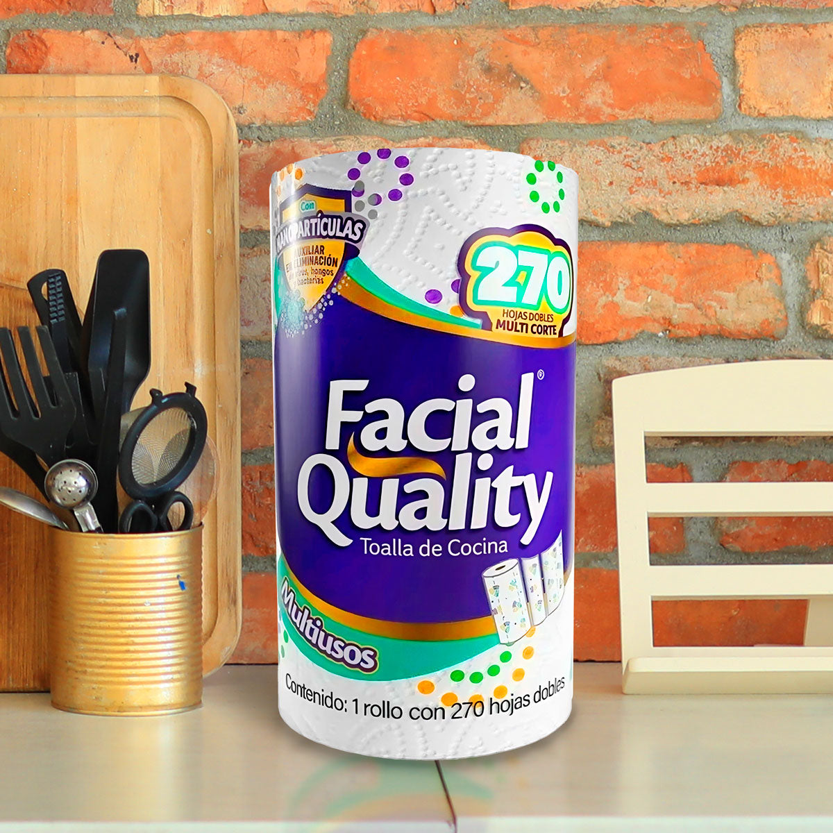 Toallas de Cocina Facial Quality con 270 Hojas