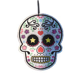 Decoración Colgante de MDF con Diseño de Calavera de Azúcar, Estrella