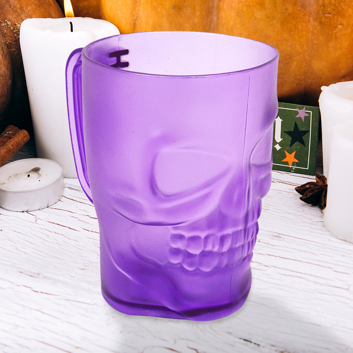 Taza color Morado con Diseño de Halloween