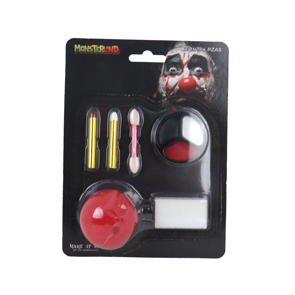 Set de Maquillaje para Disfraz de Payaso, 6pzas