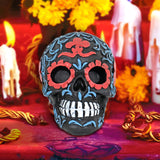 Calavera de Cerámica color Negro para Decoración