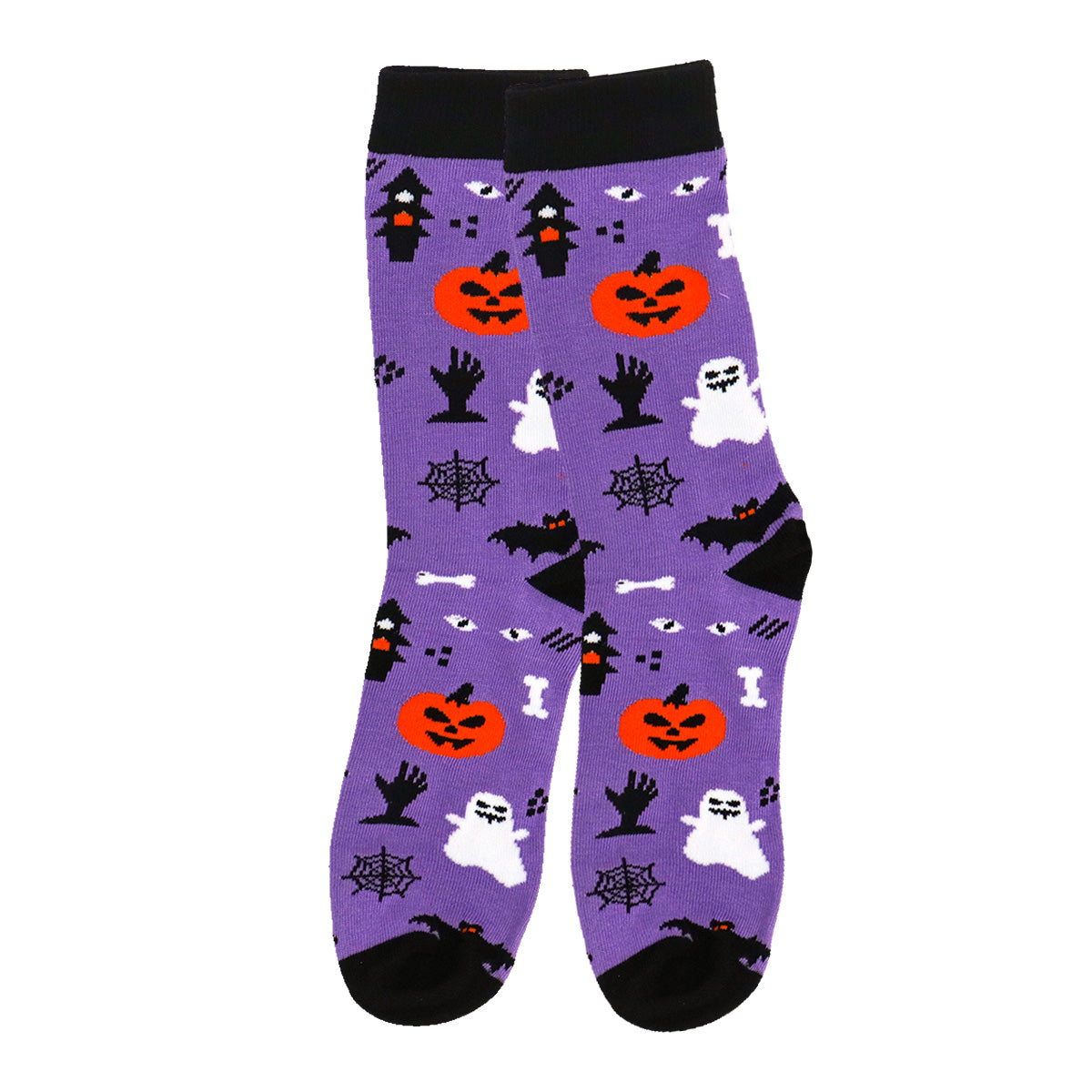 Calcetines color Morado con Diseño de Halloween