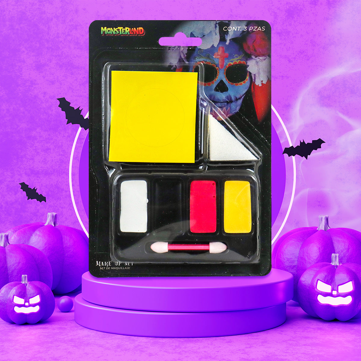 Set de Maquillaje para Disfraz de Catrina, 3 pzas