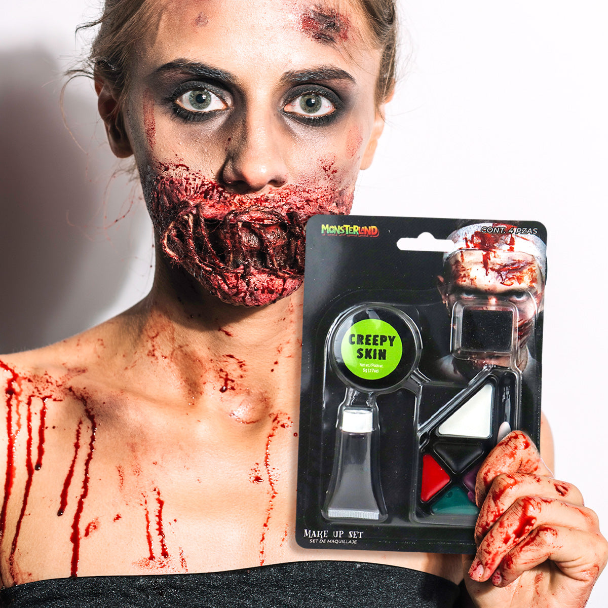 Set de Maquillaje para Disfraz de Zombi