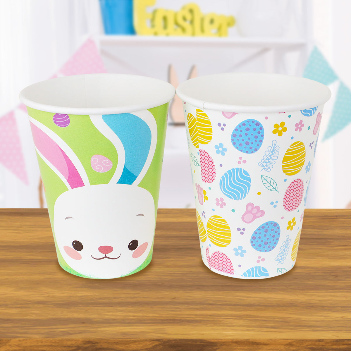 Vasos de Papel con Diseño de Pascua