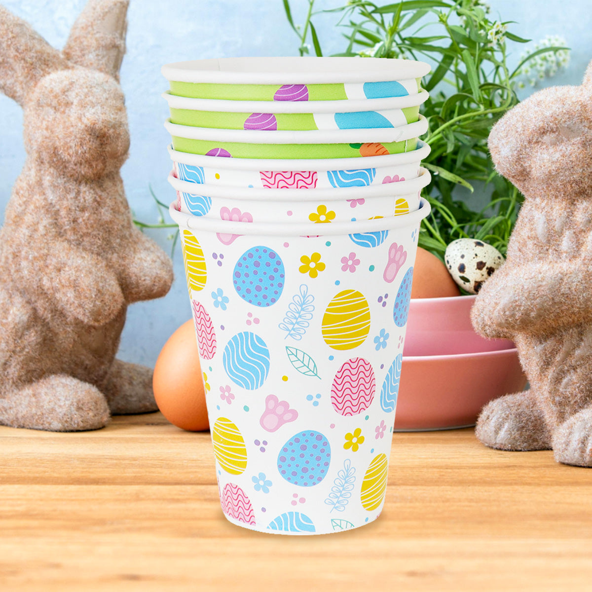 Vasos de Papel con Diseño de Pascua