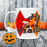 Taza de Cerámica con Diseño de Happy Halloween, Peanuts