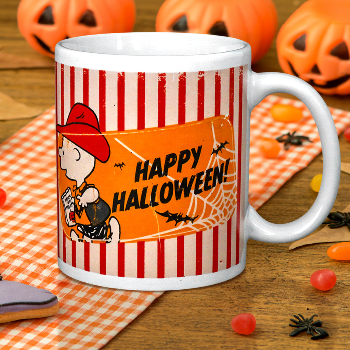 Taza de Cerámica con Diseño de Halloween, Peanuts