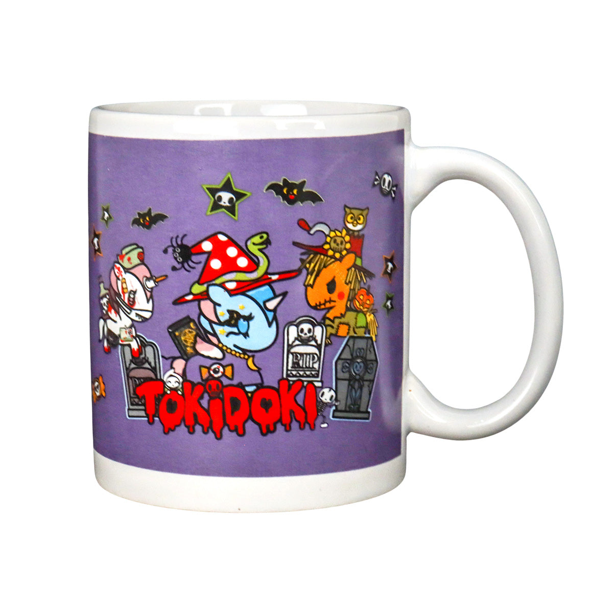 Taza de Cerámica color Morado con Diseño de Halloween, Tokidoki