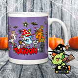 Taza de Cerámica color Morado con Diseño de Halloween, Tokidoki