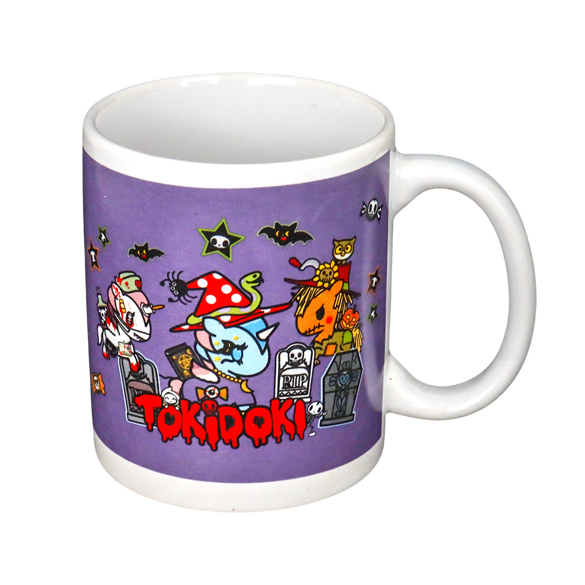 Taza de Cerámica color Morado con Diseño de Halloween, Tokidoki