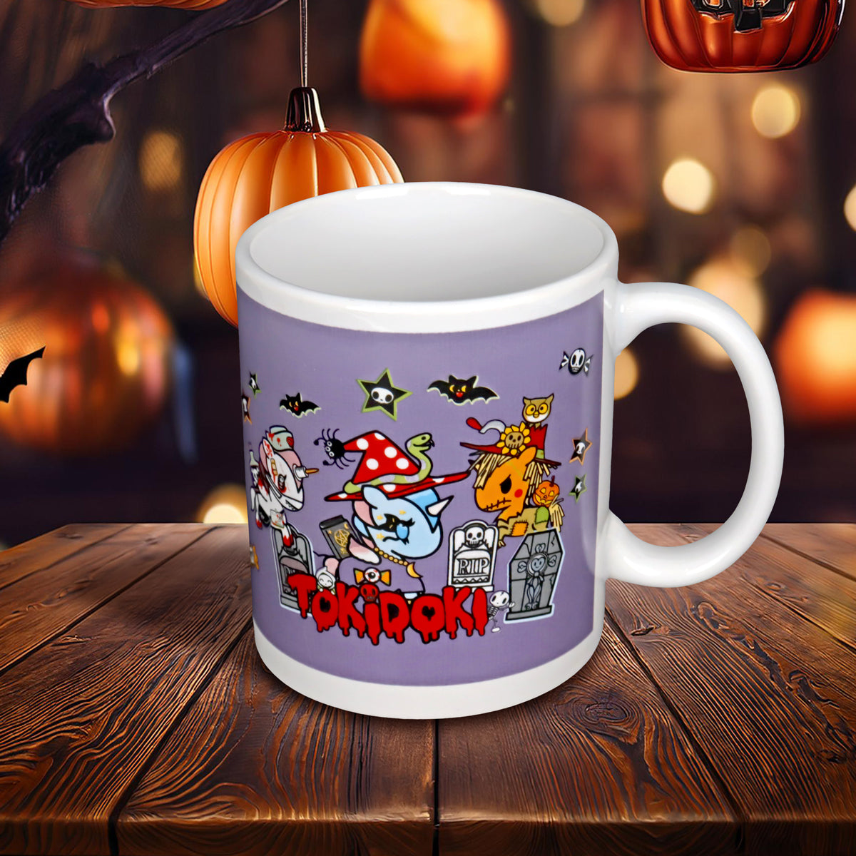 Taza Tokidoki de Cerámica con Diseño de Halloween