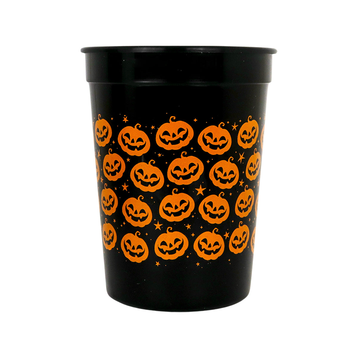 Vasos con Diseño de Calabaza color Naranja 4 piezas