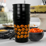 Vasos con Diseño de Calabaza color Naranja 4 piezas