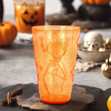 Vaso de Plástico color Naranja con Diseño de Halloween