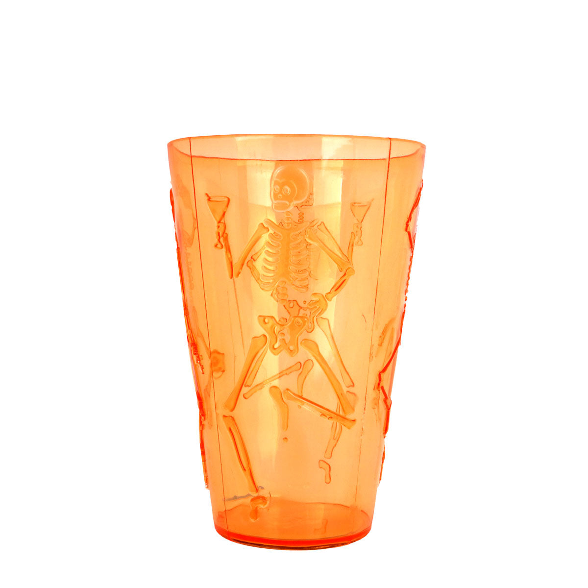 Vaso de Plástico color Naranja con Diseño de Halloween