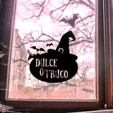 Sticker de Halloween para Decoración de Ventanas, "Dulce o Truco"