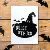 Sticker de Halloween para Decoración de Ventanas, "Dulce o Truco"