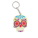 Llavero con Forma de Calavera, color Fucsia