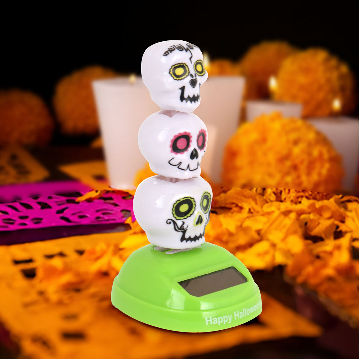 Figura Solar de Calaveras con Base