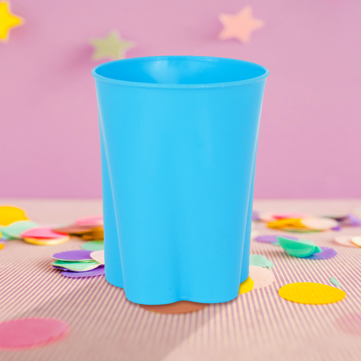 Vaso de Plástico con Diseño de Mariposa color Azul