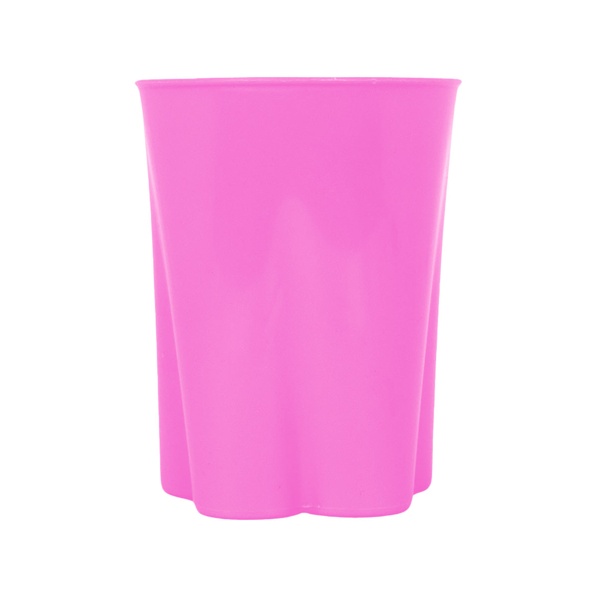 Vaso de Plástico con Diseño de Mariposa color Fucsia