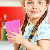 Vaso de Plástico con Diseño de Mariposa color Fucsia