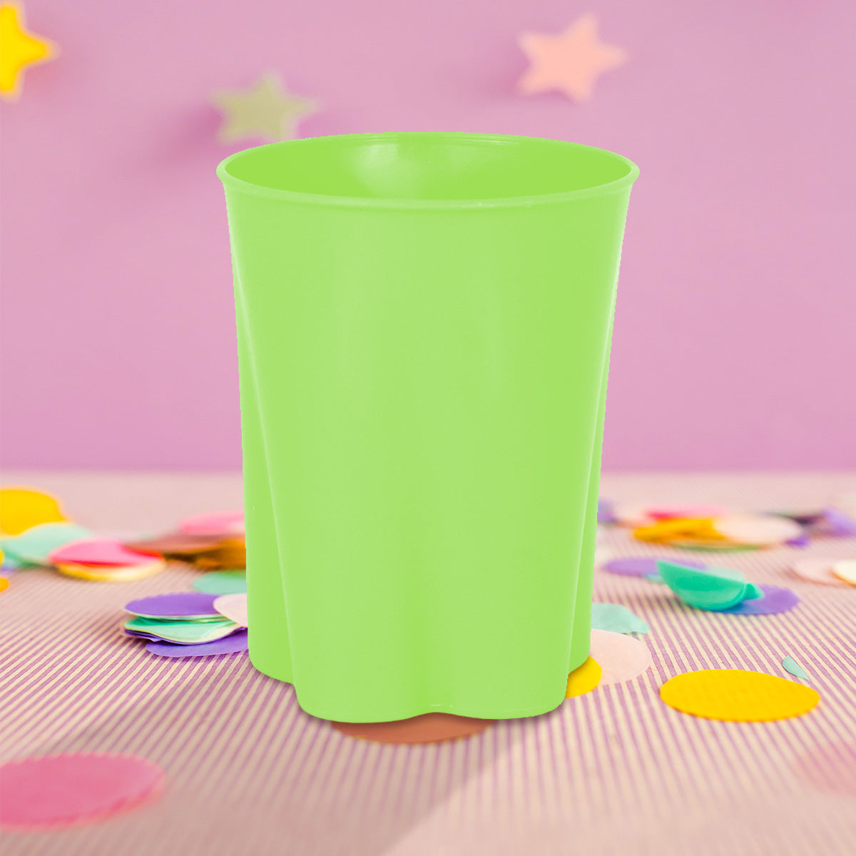 Vaso de Plástico con Diseño de Mariposa color Verde